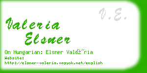 valeria elsner business card